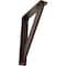 Ekena Millwork Traditional Wrought Iron Bracket, (Single center brace), Antiqued Copper 1 1/2"W x 10"D x 12"H BKTM01X10X12STRACO - alternate 1